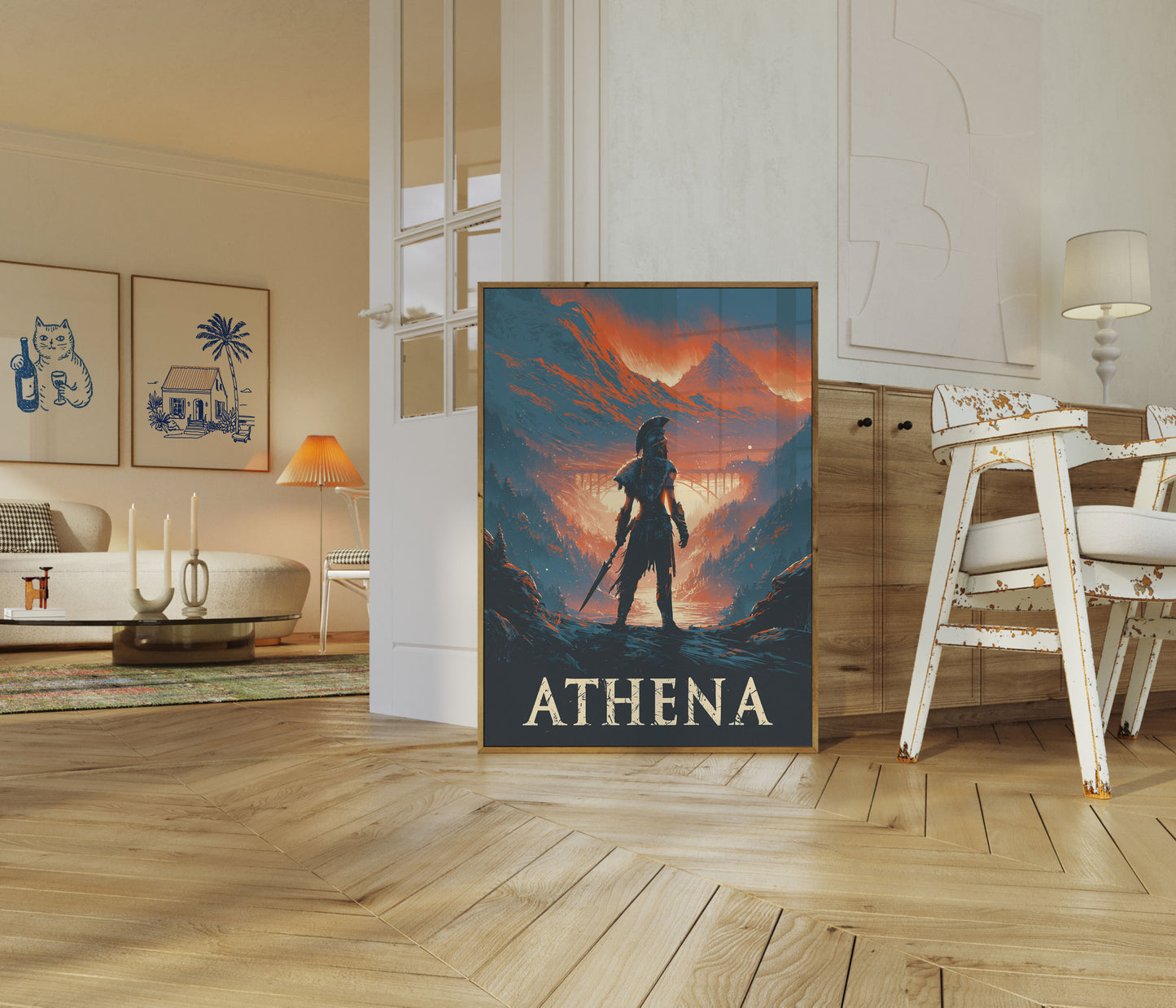 Athena Warrior Guardian Poster