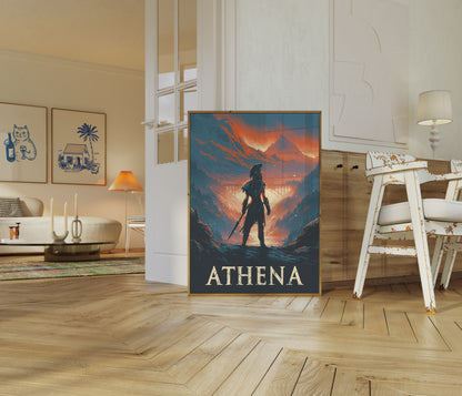 Athena Warrior Guardian Poster