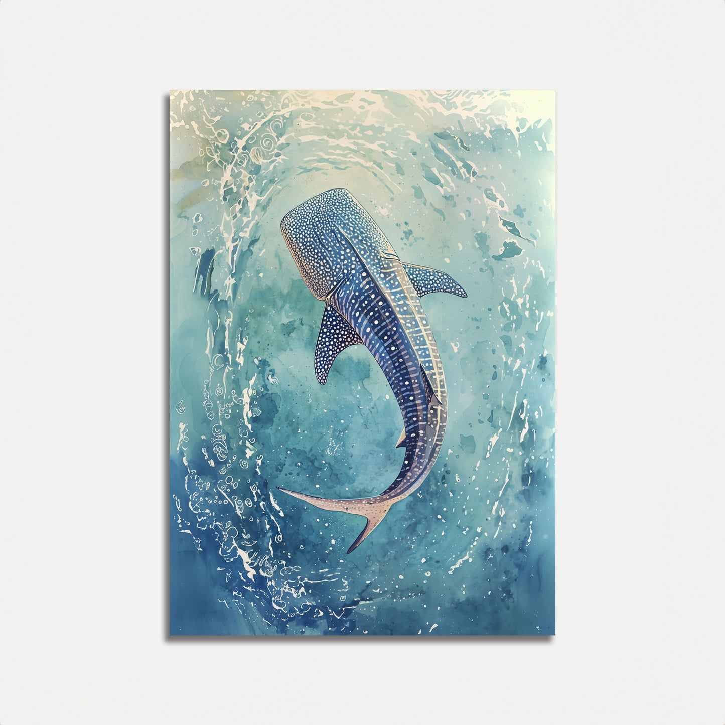 Majestic Whale Shark Ocean Poster
