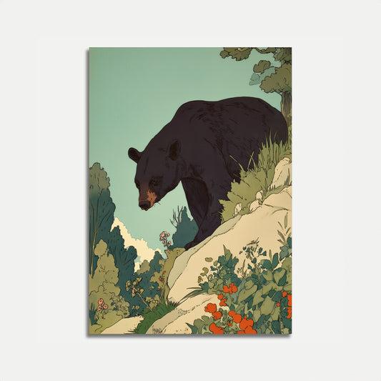 Poster sull'Orso Nero Selvatico