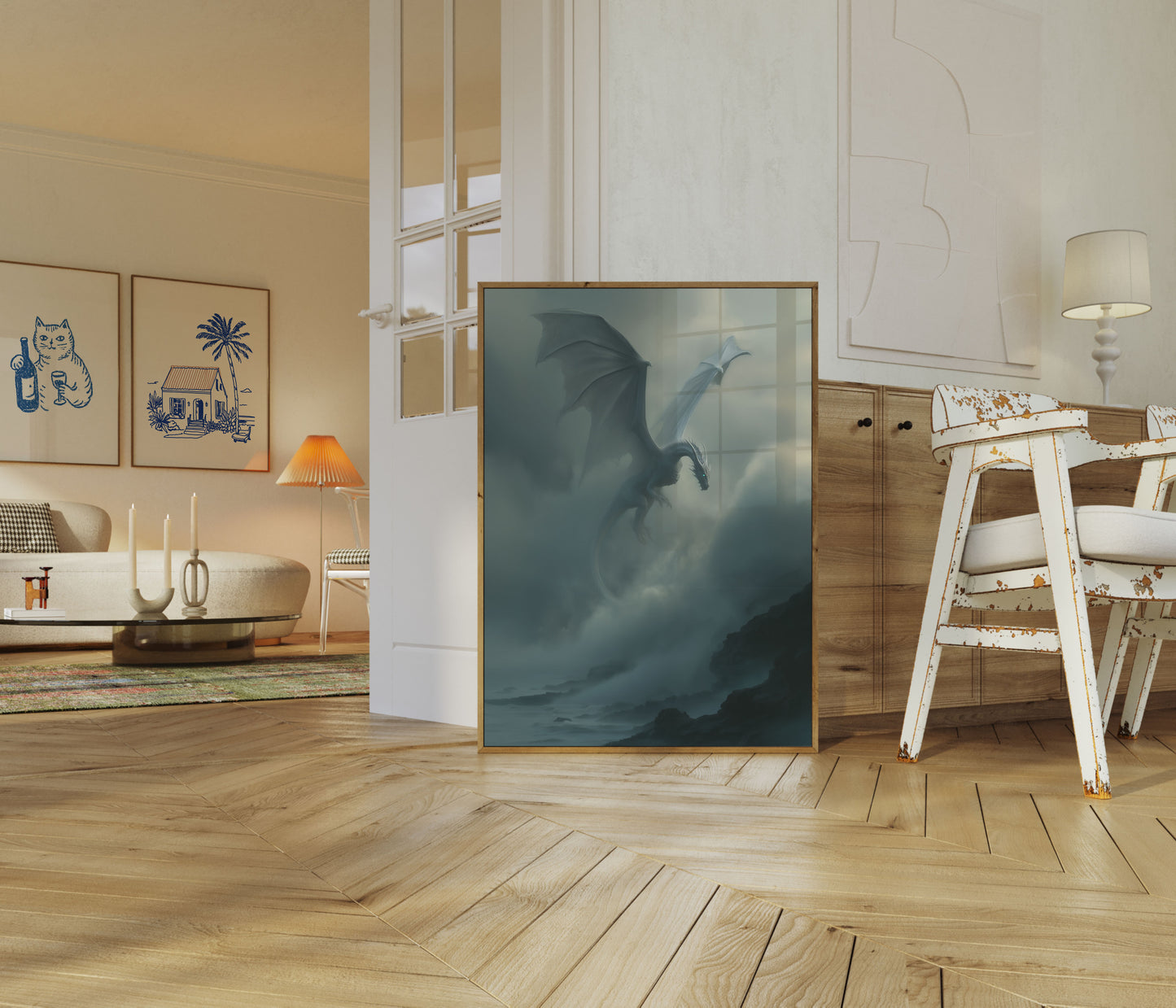 Póster del Dragón de la Montaña Brumosa