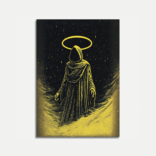 Celestial Angel with Golden Halo Poster