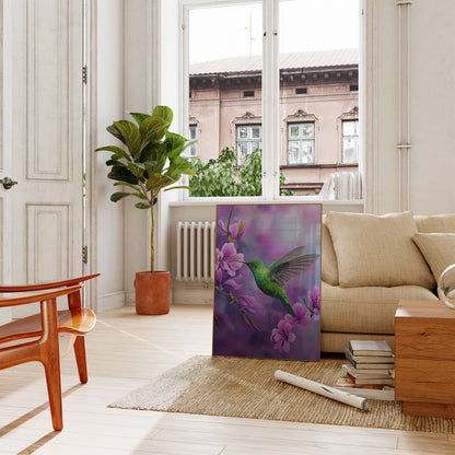 Smaragd Kolibrie Tuin Poster