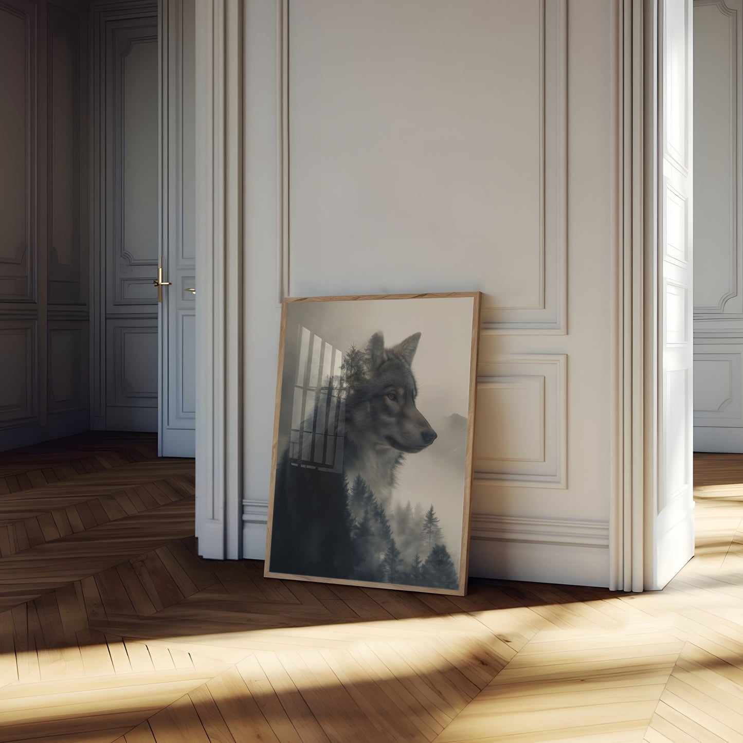 Forest Wolf Spirit Poster