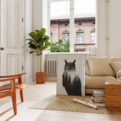 Mystic Owl Forest Poster