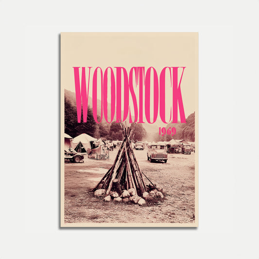 Woodstock 1969 Vintage Music Poster