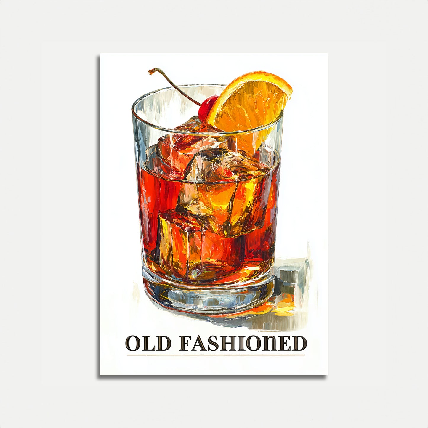 Poster del Cocktail Old Fashioned Classico