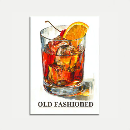 Poster del Cocktail Old Fashioned Classico