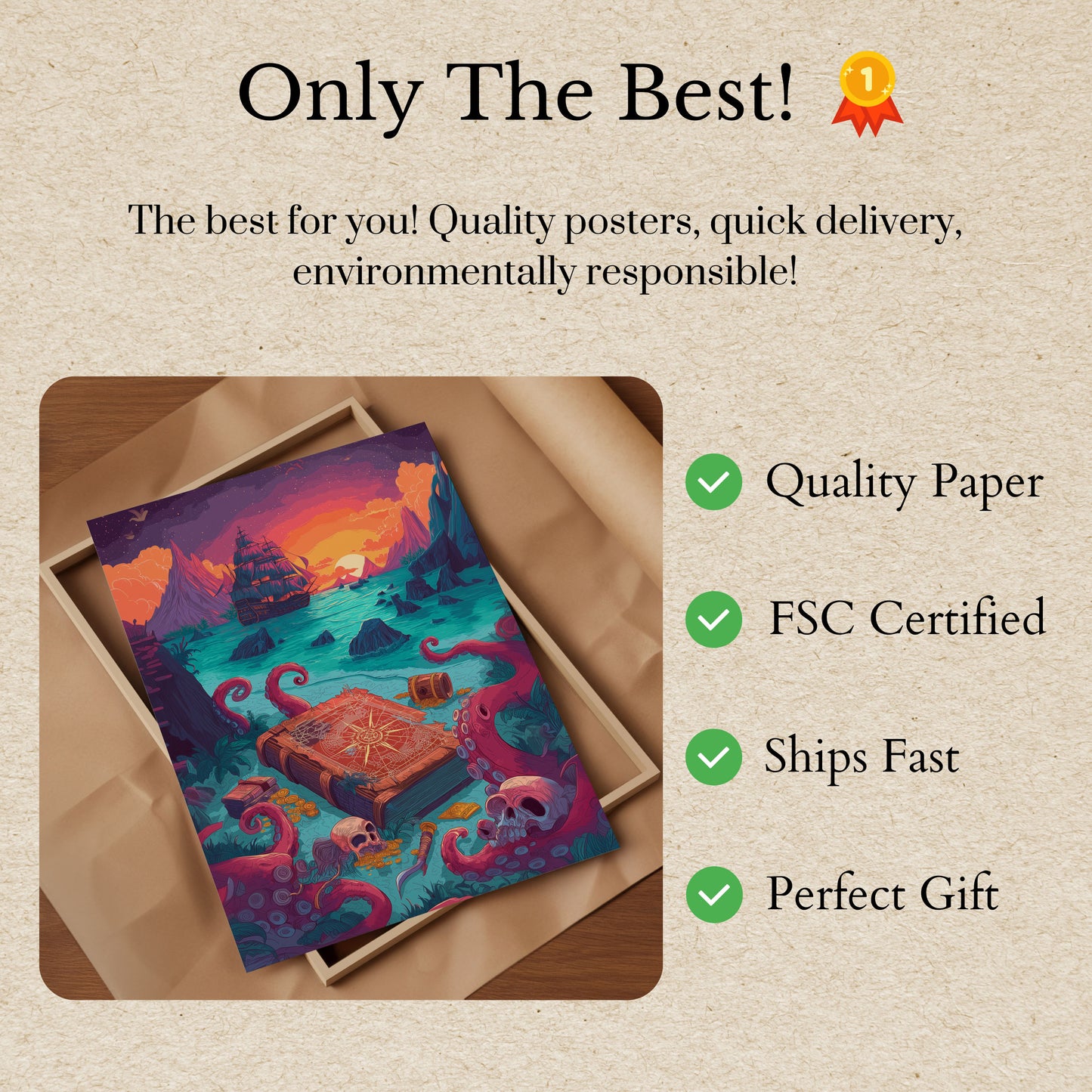 Mysterious Pirate Treasure Poster