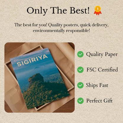 Sigiriya Felsberg Landschaft Poster