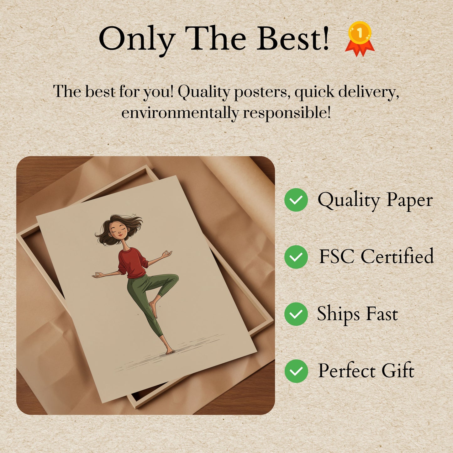 Zen Balance Yoga Poster