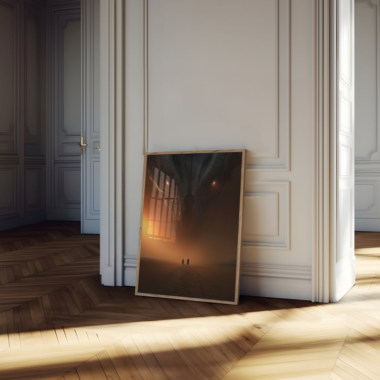 Mysterious Desert Encounter Poster