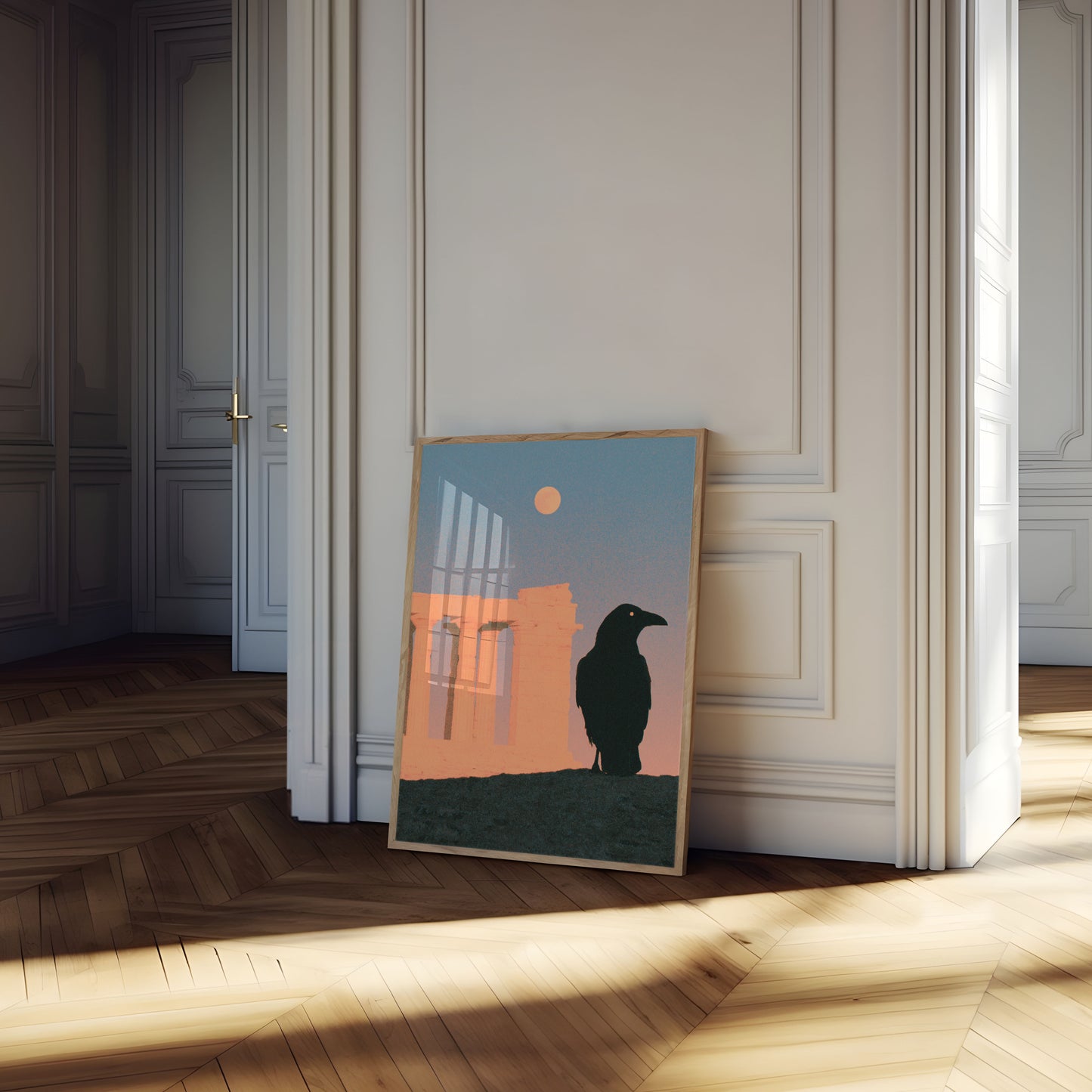 Plakat med Ørn ved Gamle Ruiner