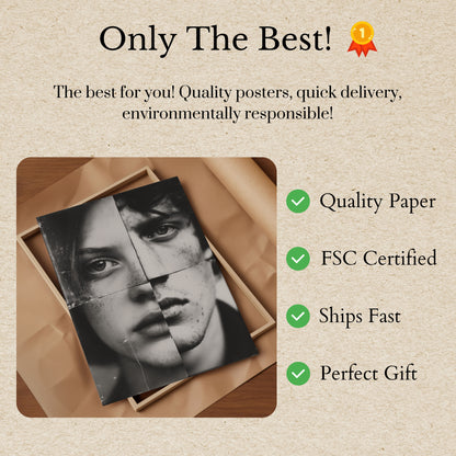 Fractured Identity Portrait Poster