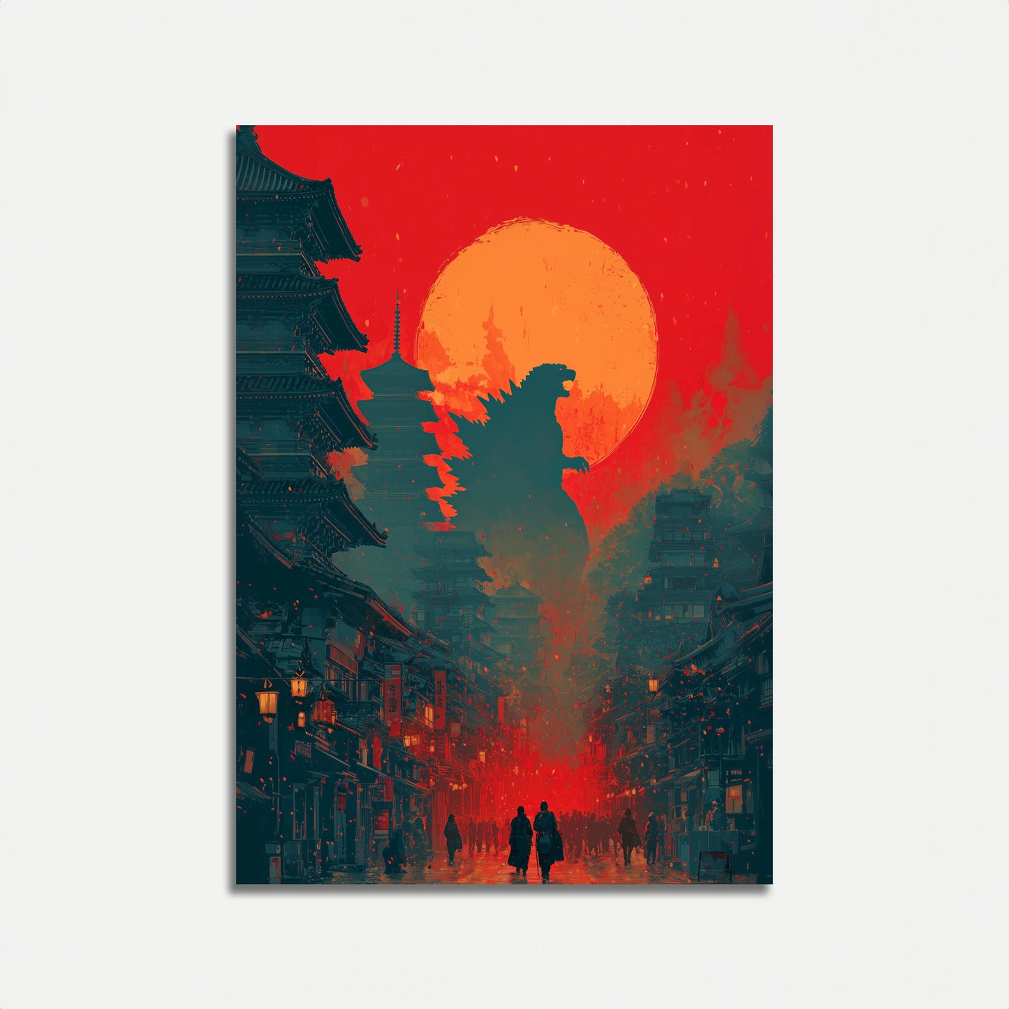 Godzilla Tokyo Sunset Poster