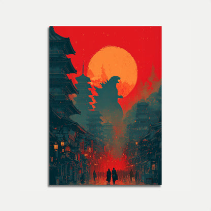 Godzilla Tokyo Sunset Poster