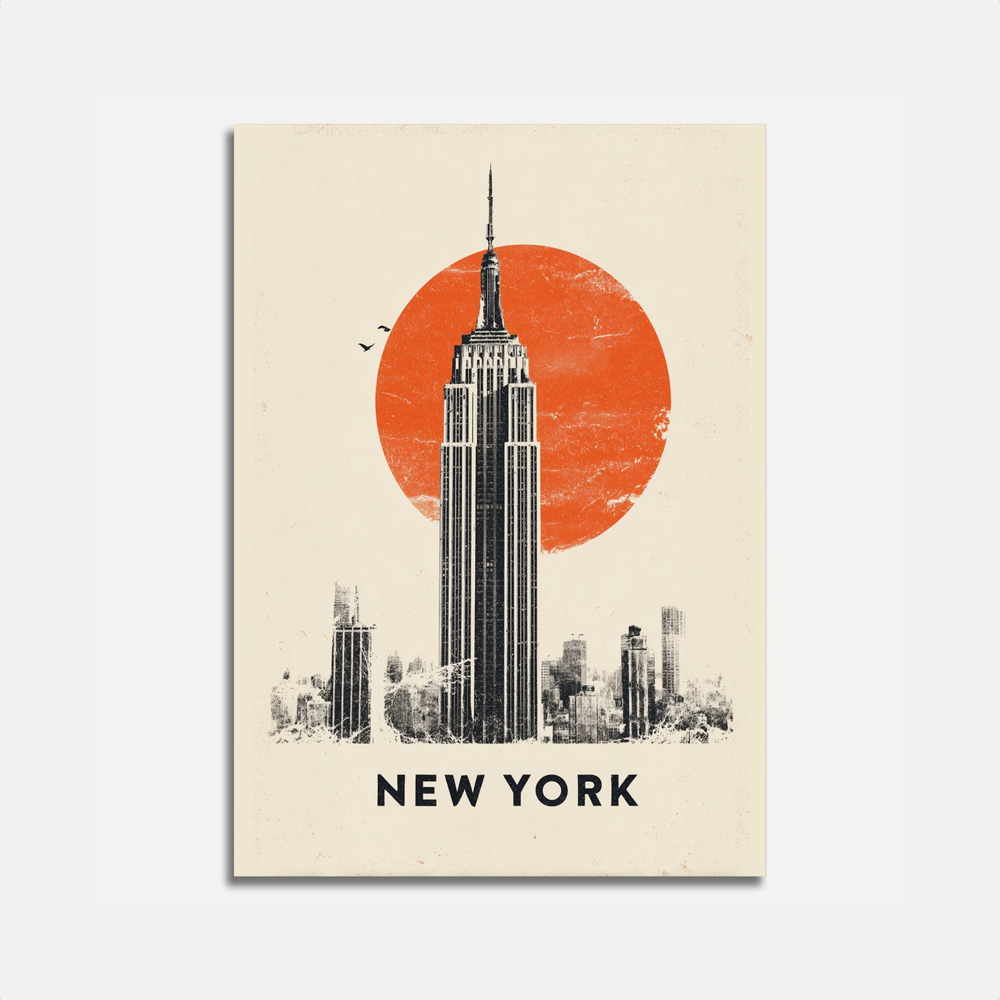 Empire State New York Cityscape Poster