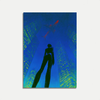 Underwater Diver Swimming Poster