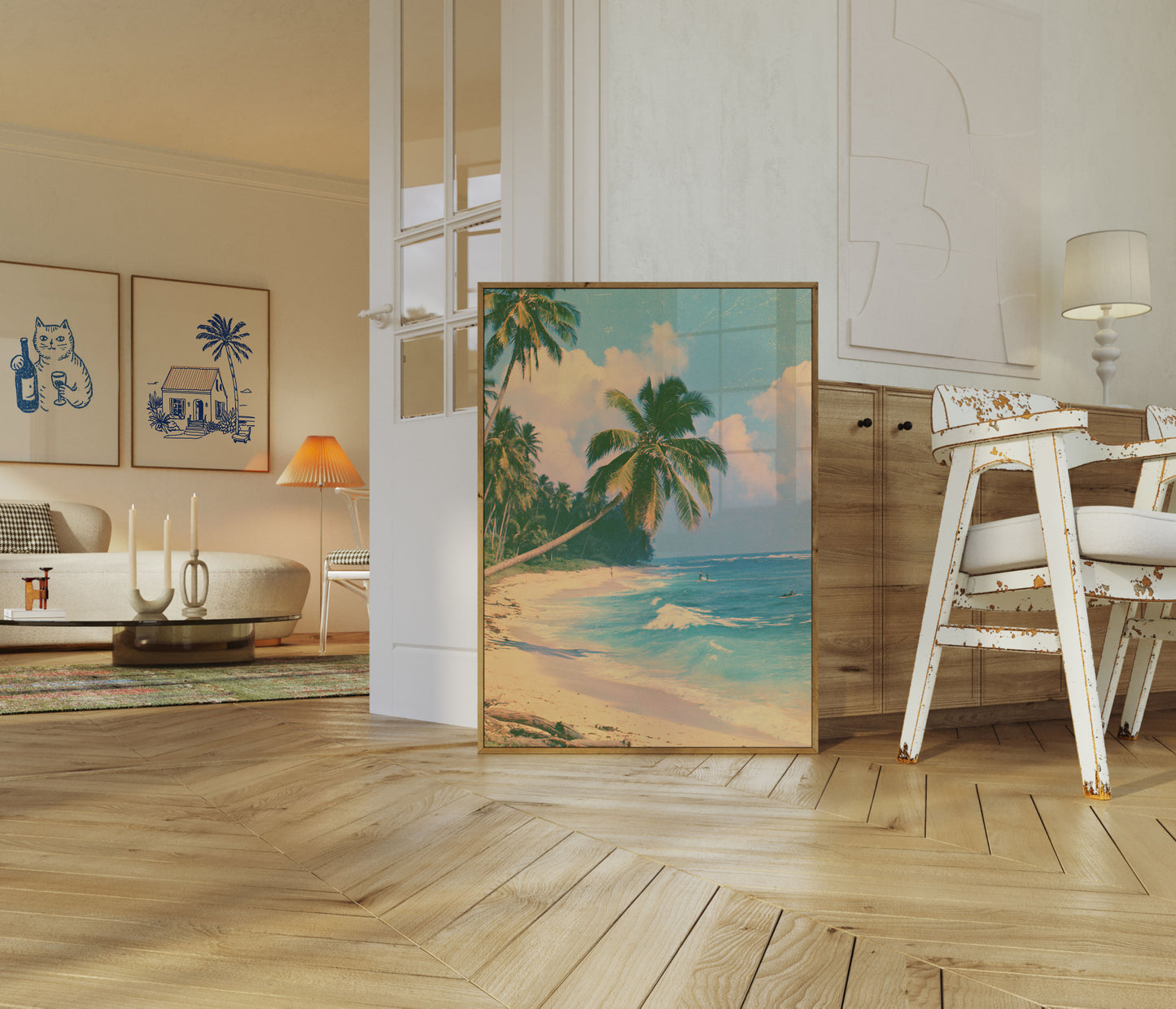Tropischer Strandparadies-Poster
