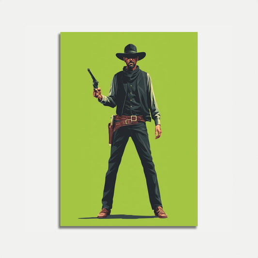 Wilder Westen Revolverheld Poster