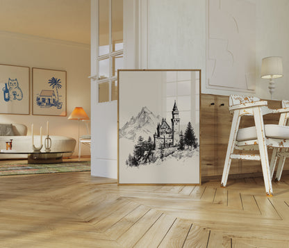 Plakat Średniowiecznego Zamku w Górach