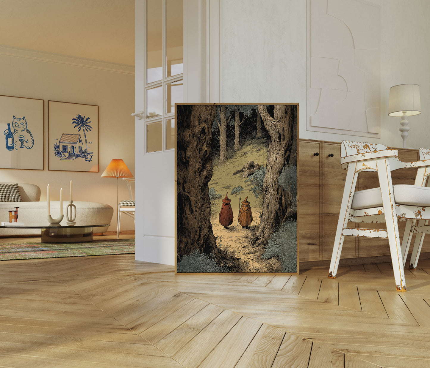 Mystical Forest Wizards Poster
