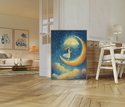 Starry Moon Dance Poster