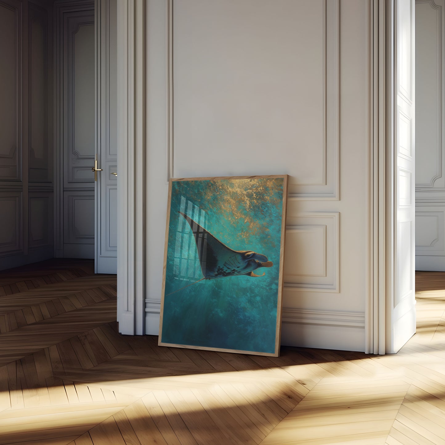 Manta Ray Ocean Wonder Poster