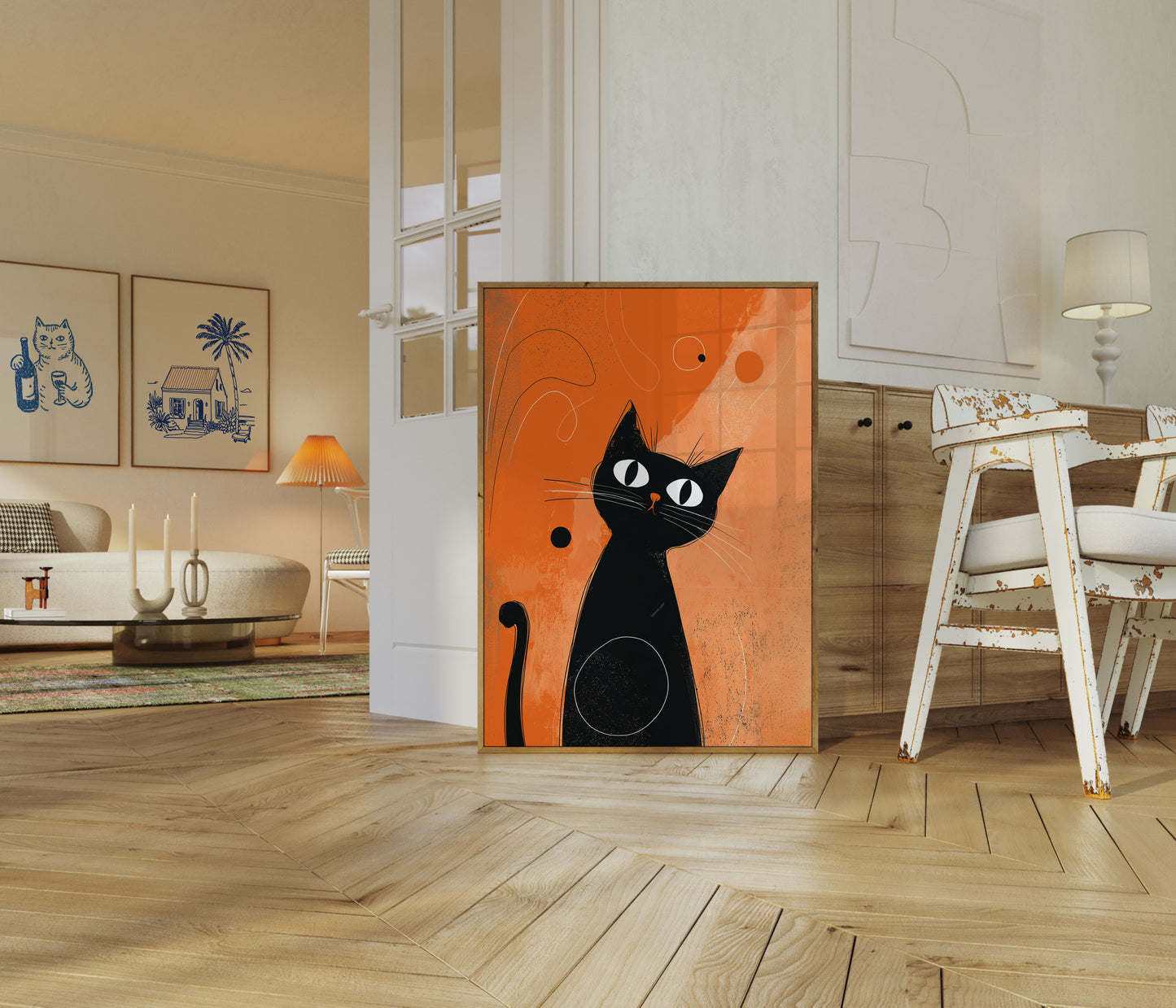 Pôster de Gato Laranja da Meia-Noite