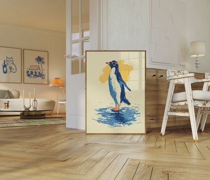 Affiche Pingouin en Lunettes de Soleil