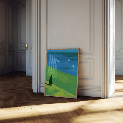SOLITÆR FIGUR KØSTLANDSKAB PLAKAT