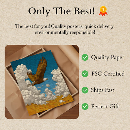 Majestic Eagle Soaring Poster