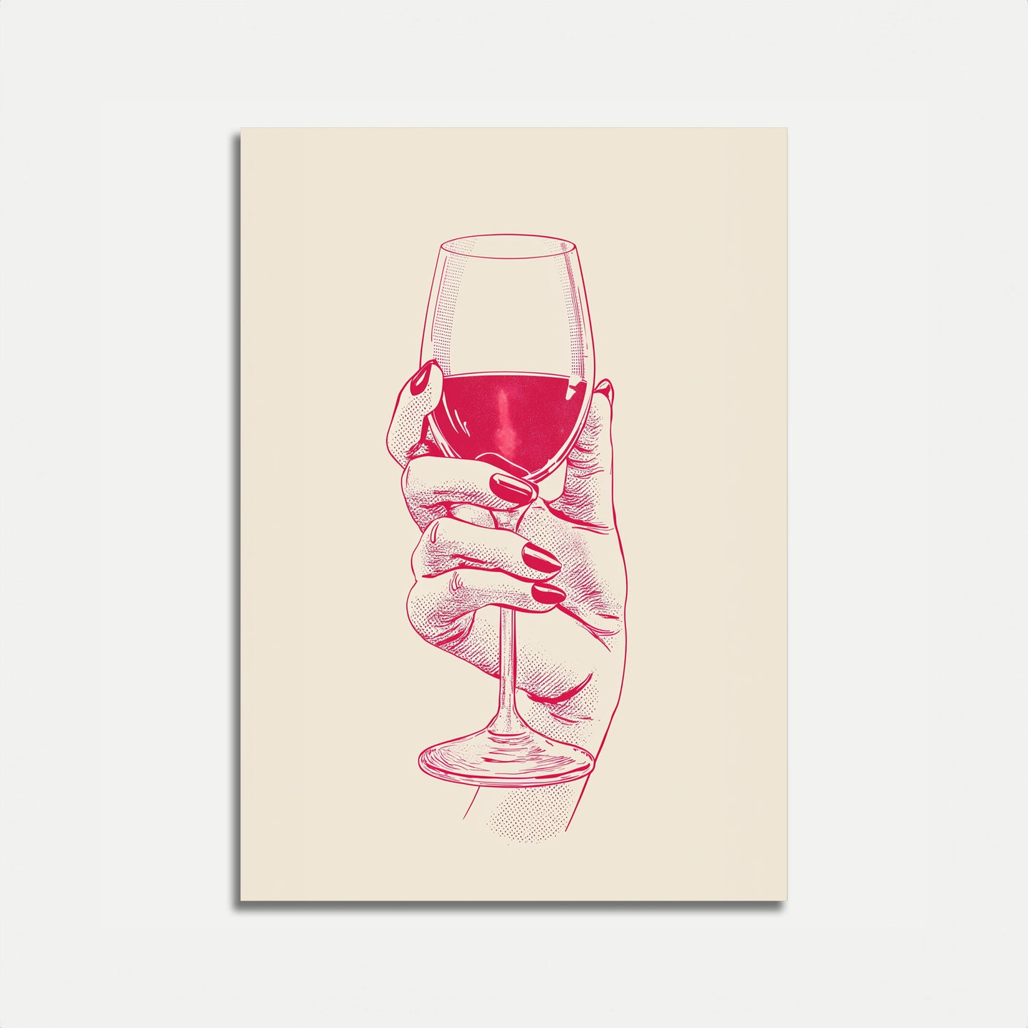 Wine Glass Elegance Poster