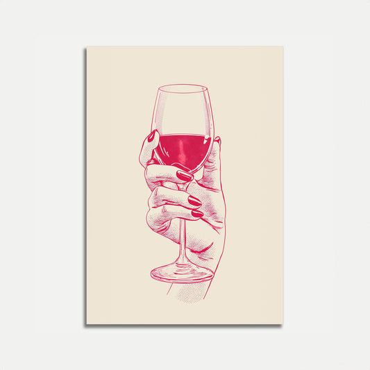 Wine Glass Elegance Poster