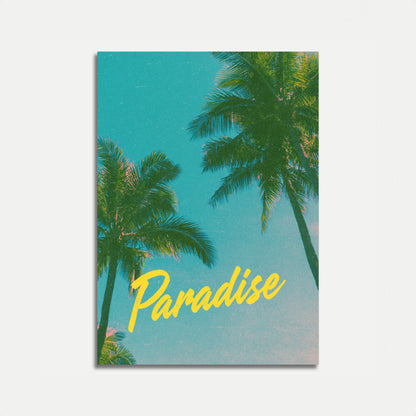 Tropisches Paradies Palmen Poster