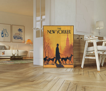 New York City Dog Walker Poster
