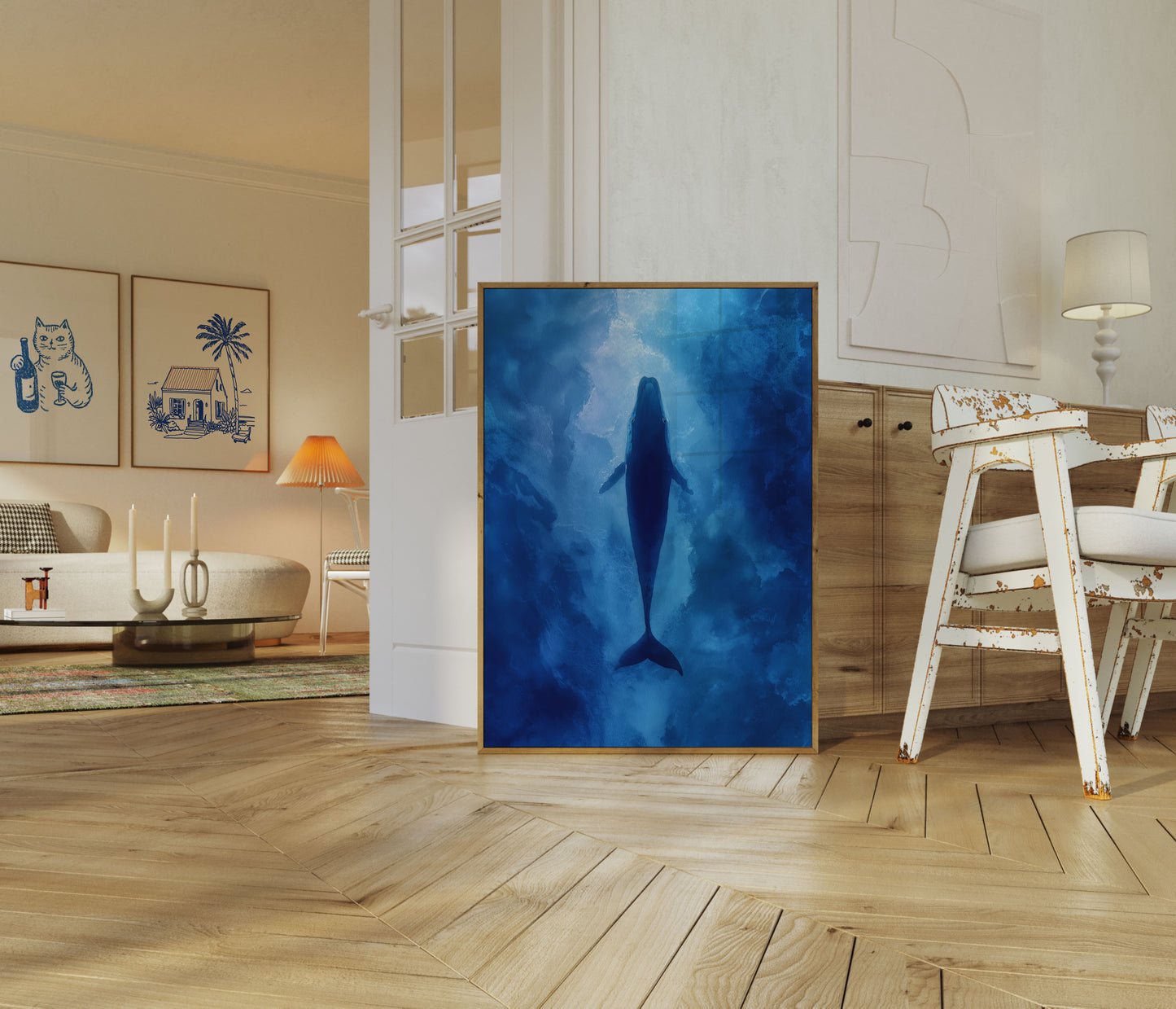 Wal steigt ins Licht Poster