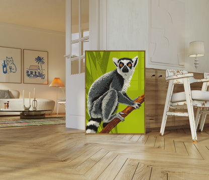 Ring-Tailed Lemur Wildlife Poster

Svartsvansat Lemur Viltaffisch