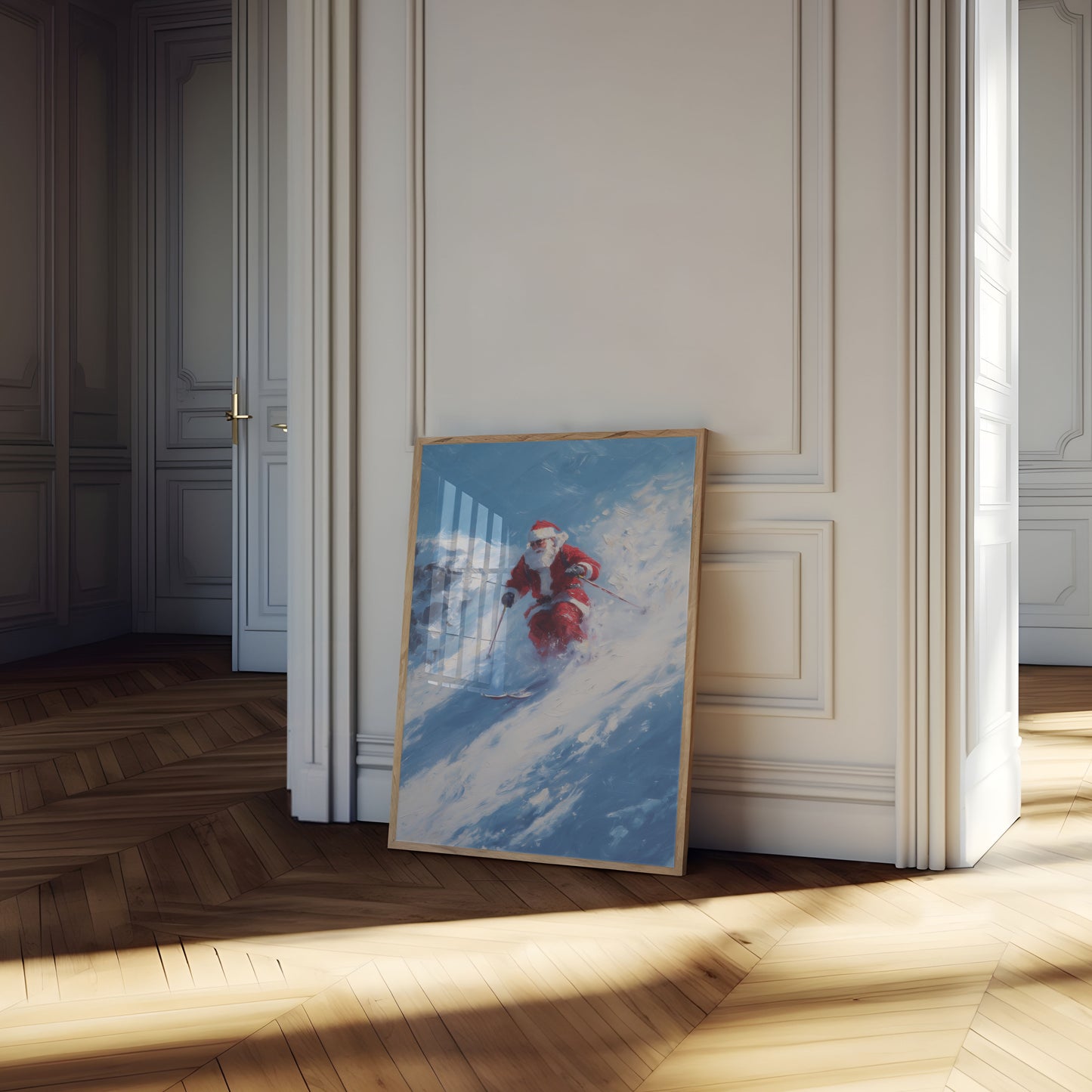 Kerstman's Ultieme Ski-Avontuur Poster