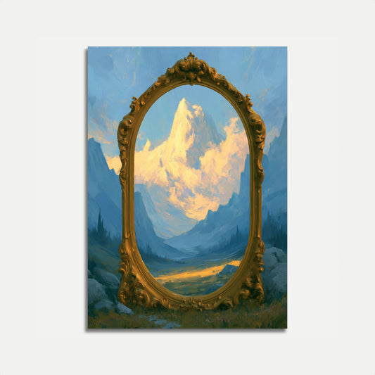 Gouden Frame Berguitzicht Poster
