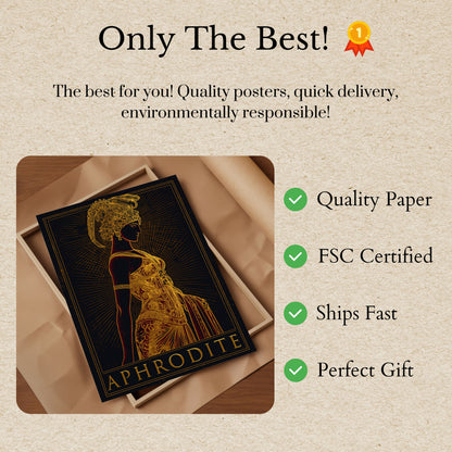 Aphrodite Greek Goddess Poster