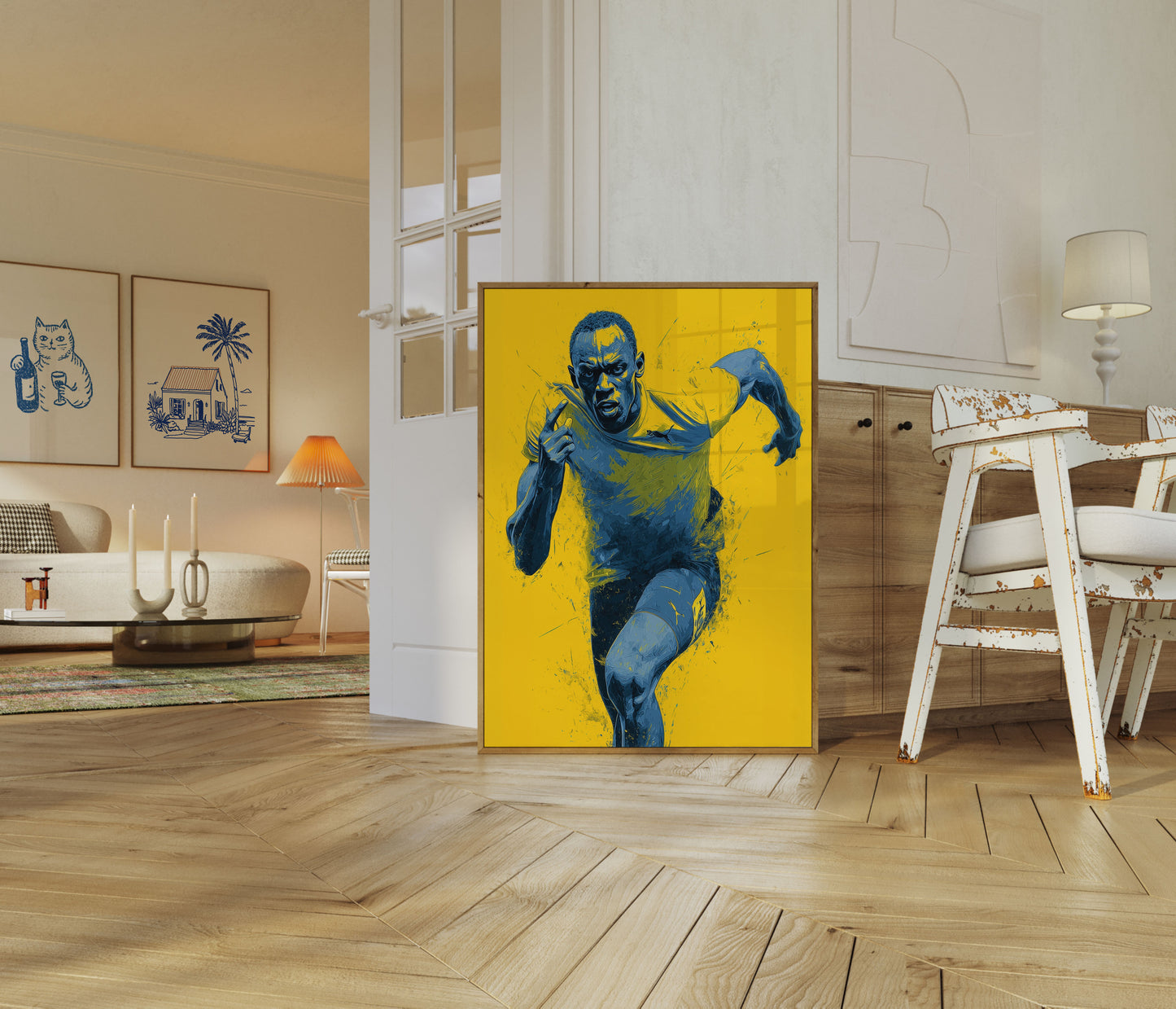 Blitzschneller Sprint-Poster