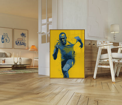 Blitzschneller Sprint-Poster