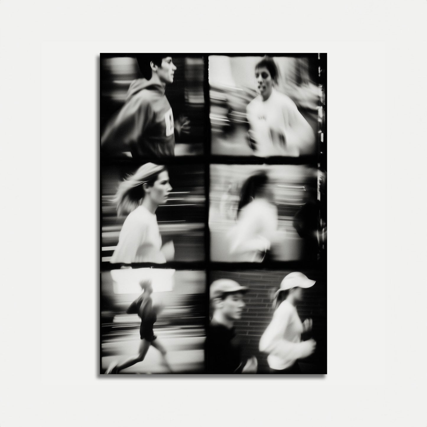 Motion Blur Running Photography Poster