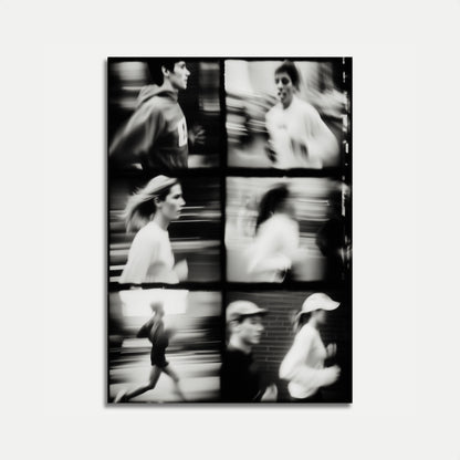 Motion Blur Running Photography Poster