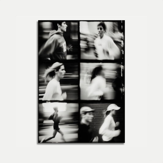 Motion Blur Running Photography Poster