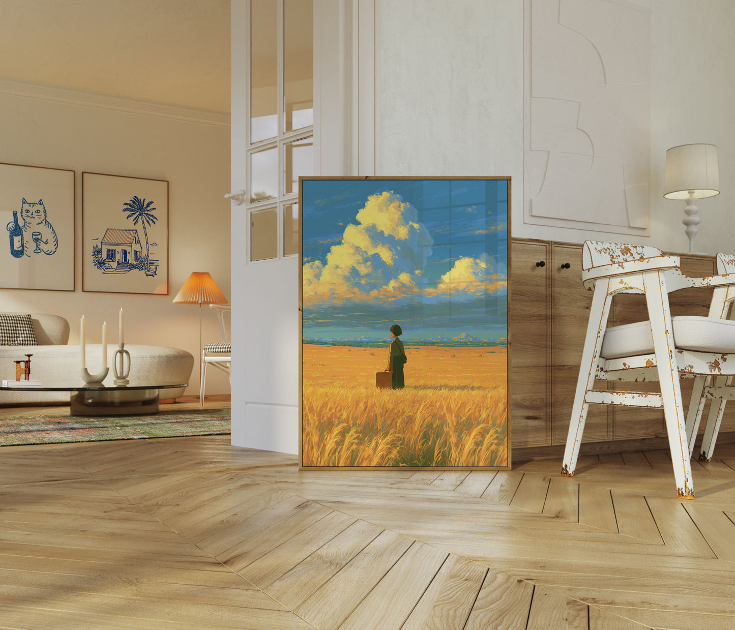 Dreamer in Golden Fields Poster