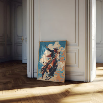 Cowboy Gunslinger Gallop Poster