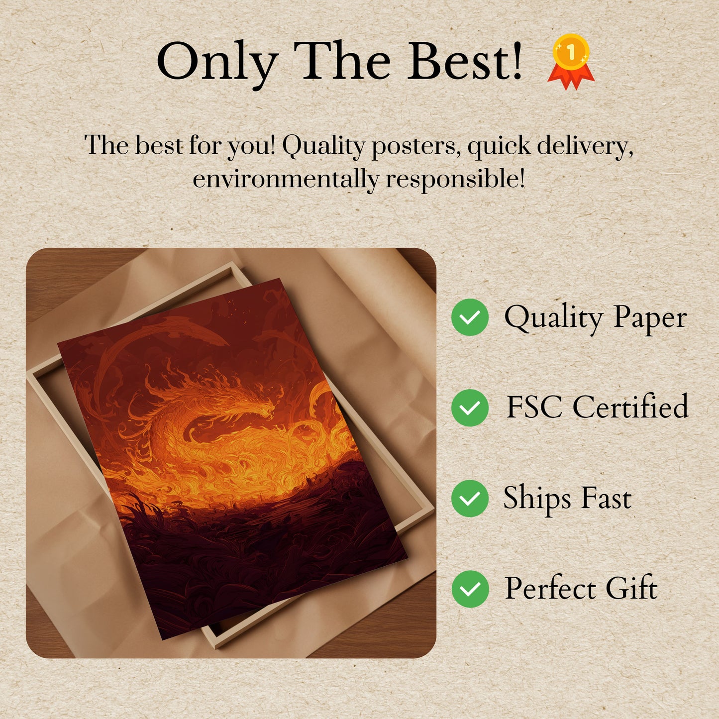 Inferno Dragon Apocalypse Poster