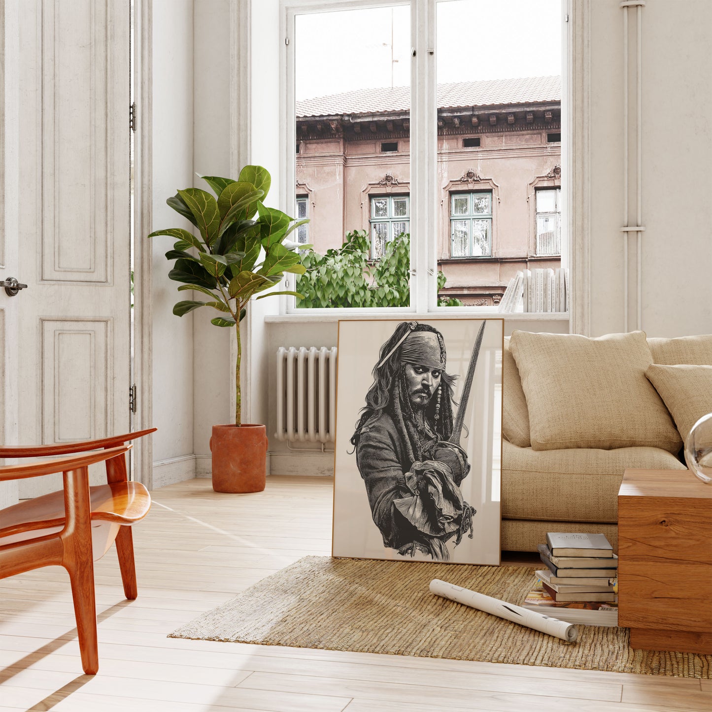 Captain Jack's Pirate Portrait Poster